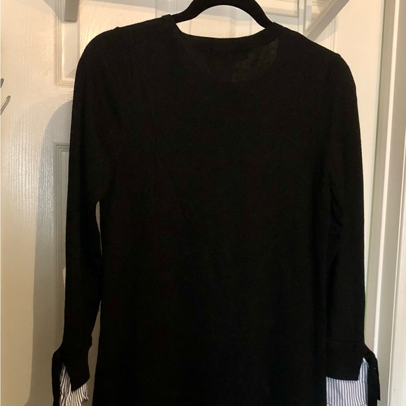 LOFT Black Sweater Dress with cuff details Size Small - Picture 2 of 5